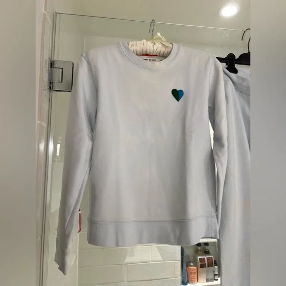 Tory Burch Light Blue Sweatpants and Top Set